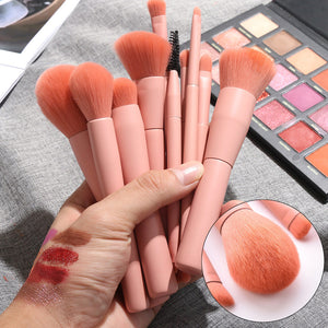 10PCS Wooden Foundation Cosmetic Eyebrow Eyeshadow Brush Makeup Brush Sets Tools Multifunctional Cosmetic Brush Make Up Tools