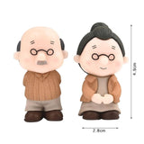 1 pair Cute Lovers Couple Figurines Miniature Craft with Guitar Ornament Fairy Garden Decor home decoration accessories