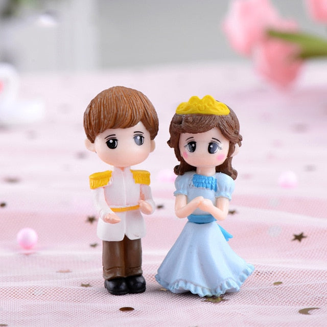 3Pc Figures Chair Grandma Grandpa Sweety Lovers Couple Ornament For Fairy Garden Figurines Miniature Christmas Home Decoration