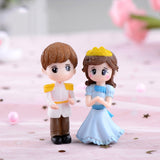 3Pc Figures Chair Grandma Grandpa Sweety Lovers Couple Ornament For Fairy Garden Figurines Miniature Christmas Home Decoration