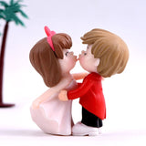 3Pc Figures Chair Grandma Grandpa Sweety Lovers Couple Ornament For Fairy Garden Figurines Miniature Christmas Home Decoration