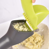 Kitchen Stainless Steel Garlic Press Crusher Home Cooking Vegetables Ginger Squeezer Masher Handheld Ginger Garlic Mincer Tools