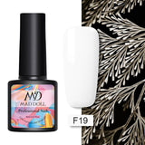 MAD DOLL 8ml 60 Colors Gel Nail Polish Pure Nail Color Nail Gel Lacquer Soak Off UV Gel Varnish Base Coat No Wipe Top Coat