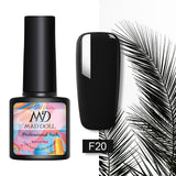 MAD DOLL 8ml 60 Colors Gel Nail Polish Pure Nail Color Nail Gel Lacquer Soak Off UV Gel Varnish Base Coat No Wipe Top Coat