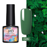 MAD DOLL 8ml 60 Colors Gel Nail Polish Pure Nail Color Nail Gel Lacquer Soak Off UV Gel Varnish Base Coat No Wipe Top Coat