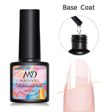 MAD DOLL 8ml 60 Colors Gel Nail Polish Pure Nail Color Nail Gel Lacquer Soak Off UV Gel Varnish Base Coat No Wipe Top Coat
