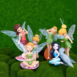 6 Pcs/set Fairy Garden Miniatures DIY Ornament Decoration for Craft Ornaments Home Decoration Cartoon Gifts Desk Car Cake Decor
