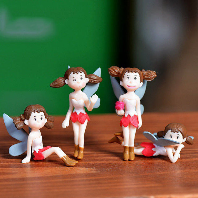 6 Pcs/set Fairy Garden Miniatures DIY Ornament Decoration for Craft Ornaments Home Decoration Cartoon Gifts Desk Car Cake Decor