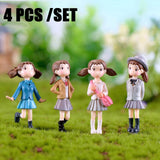 6 Pcs/set Fairy Garden Miniatures DIY Ornament Decoration for Craft Ornaments Home Decoration Cartoon Gifts Desk Car Cake Decor