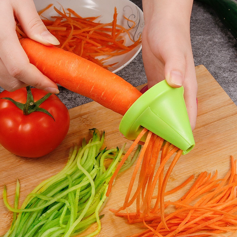 Vegetable Fruit Slicer Stainless Steel Potato Cutting Spiral Slicer Carrot Shred Device Cook Salad  Radish Cutter Kitchen Tools