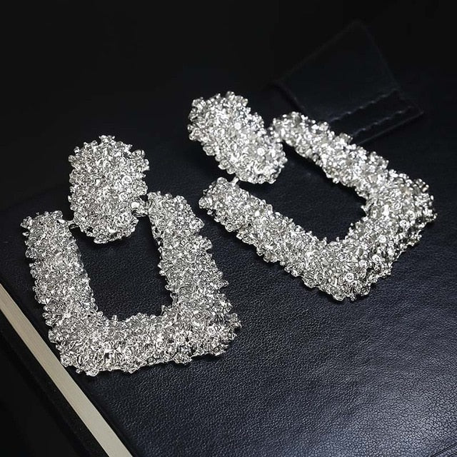 Fashion Statement Earrings 2019 Big Geometric earrings For Women Hanging Dangle Earrings Drop Earing modern Jewelry