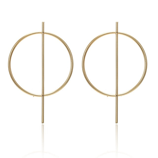 Fashion Statement Earrings 2019 Big Geometric earrings For Women Hanging Dangle Earrings Drop Earing modern Jewelry