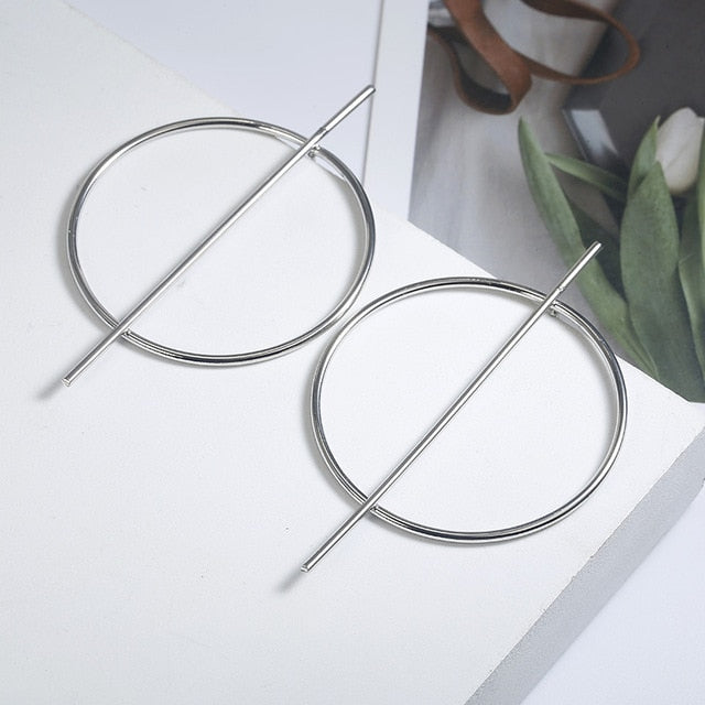 Fashion Statement Earrings 2019 Big Geometric earrings For Women Hanging Dangle Earrings Drop Earing modern Jewelry