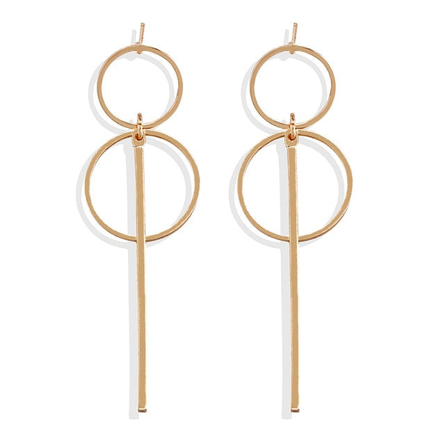 Fashion Statement Earrings 2019 Big Geometric earrings For Women Hanging Dangle Earrings Drop Earing modern Jewelry