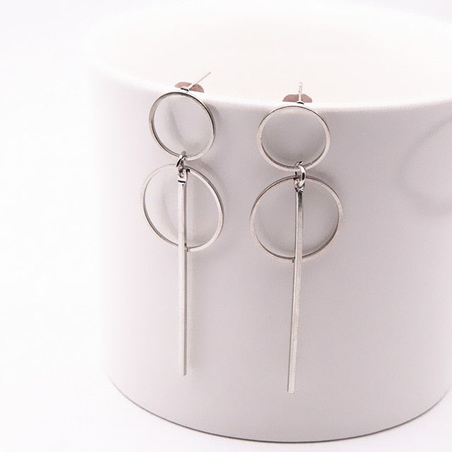 Fashion Statement Earrings 2019 Big Geometric earrings For Women Hanging Dangle Earrings Drop Earing modern Jewelry