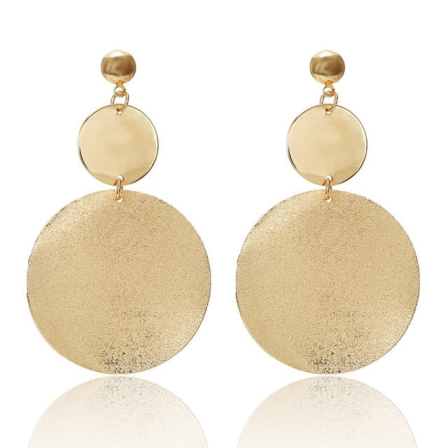 Fashion Statement Earrings 2019 Big Geometric earrings For Women Hanging Dangle Earrings Drop Earing modern Jewelry