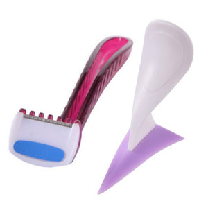 Bikini Privates Shaving Stencil Razor Female Secret Intimate Hair Shaving Kit