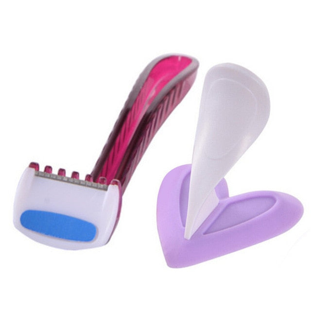 Bikini Privates Shaving Stencil Razor Female Secret Intimate Hair Shaving Kit