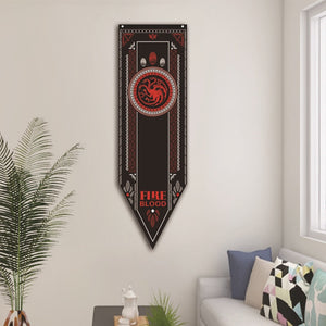 Home Decor Game of Thrones Stark Flag Wolf Dragon Families Flag Polyester Thrones Banner Flag Games Decorate Home A