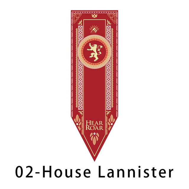 Home Decor Game of Thrones Stark Flag Wolf Dragon Families Flag Polyester Thrones Banner Flag Games Decorate Home A