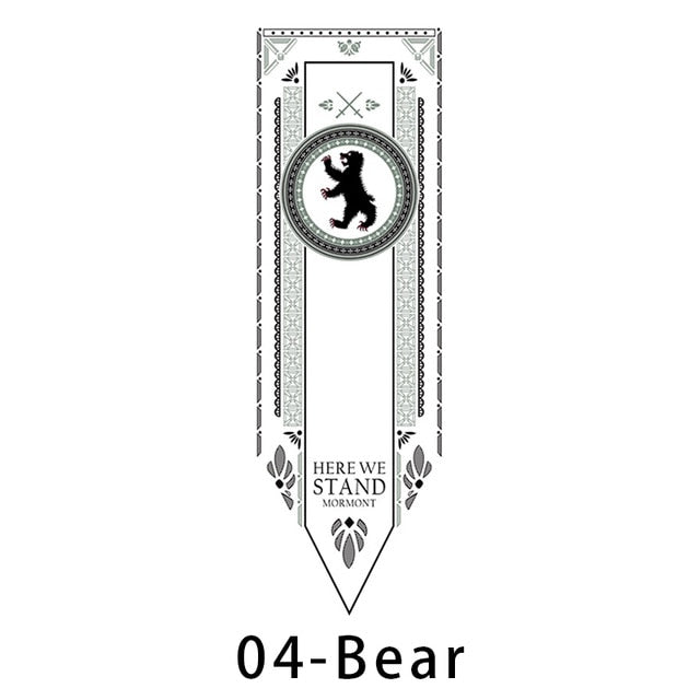 Home Decor Game of Thrones Stark Flag Wolf Dragon Families Flag Polyester Thrones Banner Flag Games Decorate Home A