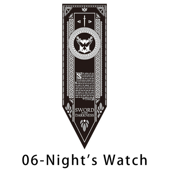 Home Decor Game of Thrones Stark Flag Wolf Dragon Families Flag Polyester Thrones Banner Flag Games Decorate Home A