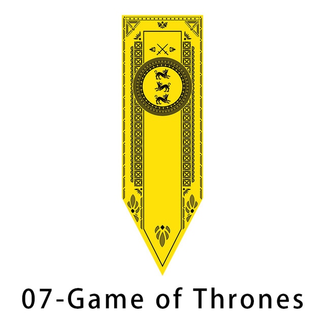 Home Decor Game of Thrones Stark Flag Wolf Dragon Families Flag Polyester Thrones Banner Flag Games Decorate Home A