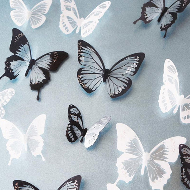 Crystal Butterflies Wall Sticker 3D