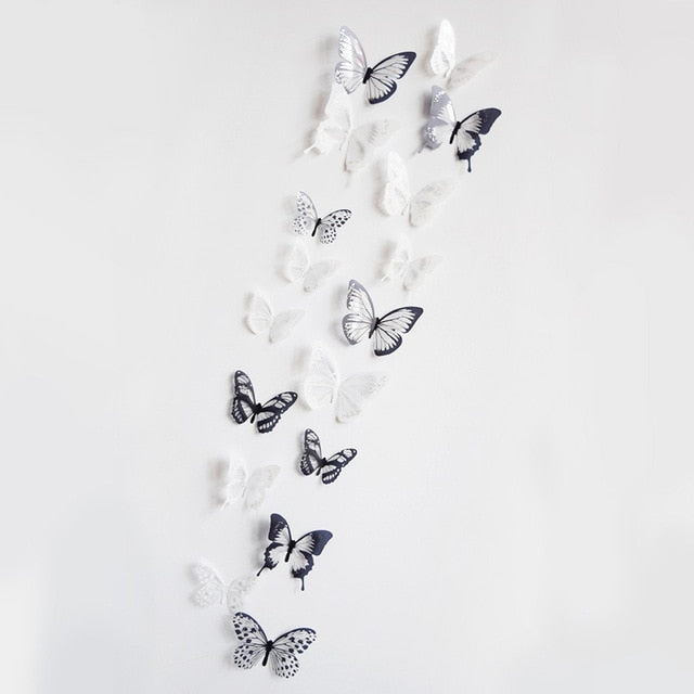 Crystal Butterflies Wall Sticker 3D