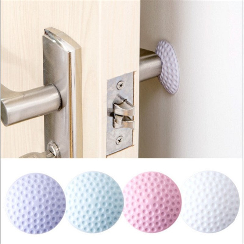 3pcs Home Wall Stickers Wall Thickening Mute Fenders Rubber Fender Handle Door Lock Protective Pad  kids room decoration